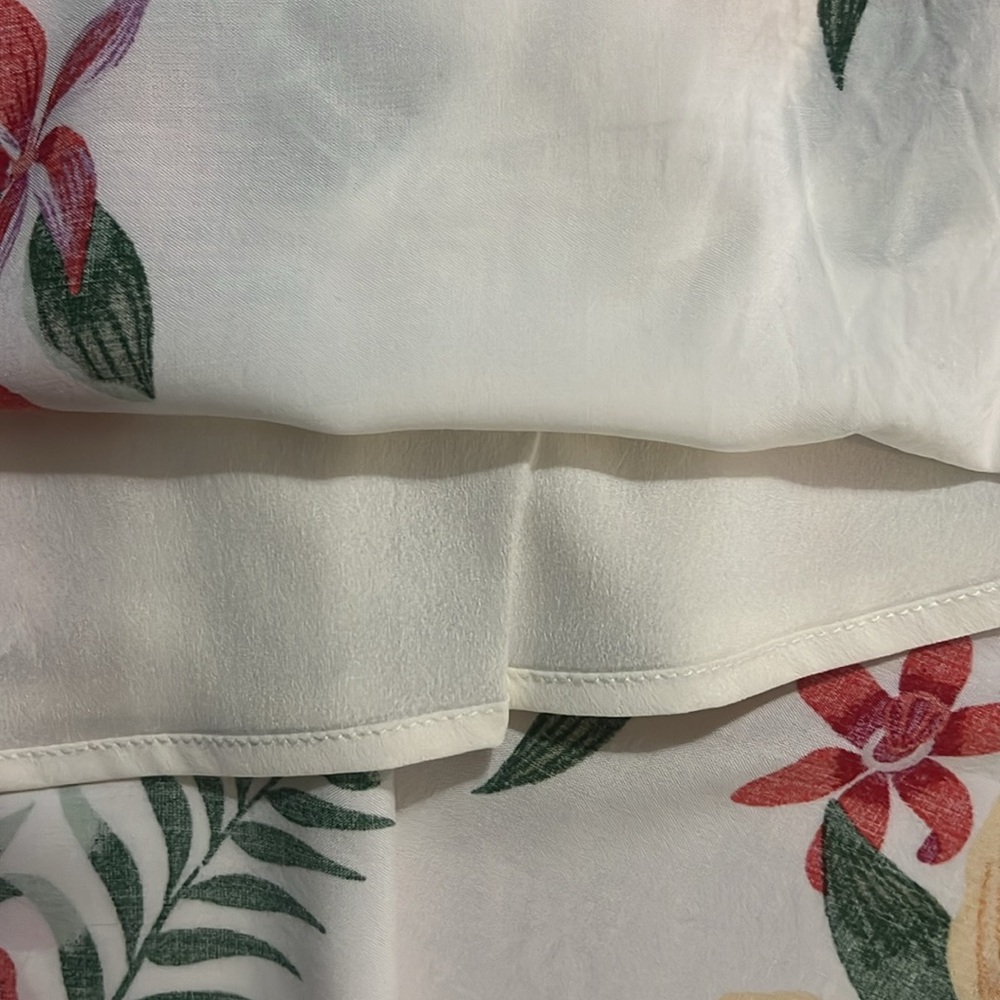Old Navy Off White Floral Mini Sundress Size M Cottage-core Fairy Boho Country - Picture 10 of 15